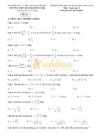 de thi hoc ki 2 lop 11 toan truong thpt duong dinh nghe 