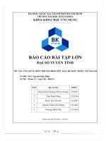 BÀI tập lớn đại số TUYẾN TÍNH đề tài ỨNG DỤNG BIẾN đổi FOURIER hữu hạn để KHỬ NHIỄU âm THANH 