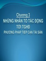 những nhân tố tác động tới tghđ phương pháo tiếp cận tài sản