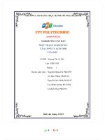 ASSIGNMENT MARKETING căn bản THỰC TRẠNG MARKETING của CÔNG TY ACECOOK năm 2020 