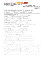 de thi giua hoc ki 1 mon tieng anh lop 11 truong thpt ly thai to bac ninh nam hoc 2017 2018 co dap an 385 