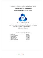 BÀI tập lớn CHỦ đề 2 DIỆN và HÀNG THỪA kế THEO QUY ĐỊNH của bộ LUẬT dân sự năm 2015 