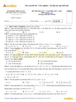 10 de thi hoc ki 1 lop 11 mon toan 
