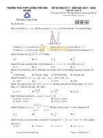 de thi hoc ki 2 mon toan 11 truong thpt luong the vinh 