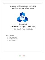 BÁO cáo THÍ NGHIỆM vật lí bán dẫn  bài TN 1 KHẢO sát LINH KIỆN r l c 