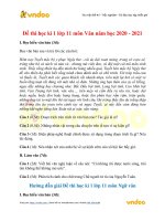 de thi hoc ki 1 lop 11 mon van nam hoc 2020 2021 de 4 
