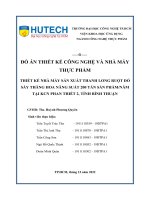 THIẾT kế NHÀ máy sản XUẤT THANH LONG RUỘT đỏ sấy THĂNG HOA NĂNG SUẤT 200 tấn sản PHẨMNĂM tại KCN PHAN THIẾT 2, TỈNH BÌNH THUẬN 