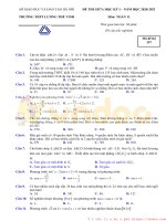 de thi giua hoc ki 1 lop 11 mon toan 2021 luong the vinh ha noi 