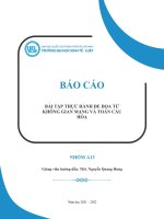 BÀI tập THỰC HÀNH đe dọa từ KHÔNG GIAN MẠNG và TOÀN cầu hóa 