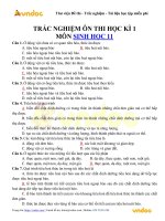 420 cau hoi trac nghiem on tap hoc ki 1 lop 11 mon sinh hoc 
