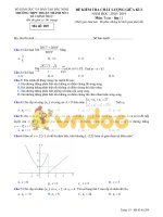 de thi giua hoc ki 2 lop 11 toan bac ninh 