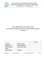 MCRE SOP KK PQT   benzen 