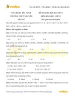 de thi giua hoc ki 1 mon hoa hoc lop 11 truong thpt nguyen van cu bac ninh 