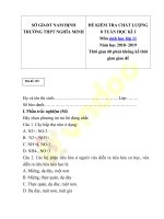 de kiem tra giua hoc ki 1 mon sinh hoc 11 nam hoc 2018 2019 truong thpt nghia minh nam dinh 