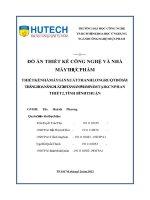 THIẾT kế NHÀ máy sản XUẤT THANH LONG RUỘT đỏ sấy THĂNG HOA NĂNG SUẤT 200 tấn sản PHẨM năm tại KCN PHAN THIẾT 2, TỈNH BÌNH THUẬN 