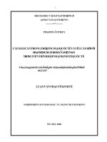 Các rào cản trong thương mại quốc tế và yêu cầu đối với hoạt động xuất khẩu của Việt Nam trong tiến trình hội nhập kinh tế quốc tế 
