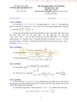 de thi hoc sinh gioi mon toan lop 11 truong thpt yen phong 2 bac ninh 