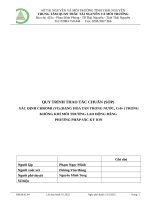 MCRE SOP KK PQT   (cr6+) dạng bụi 