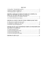 Dự toán chi phí phát triển sản phẩm mới LG