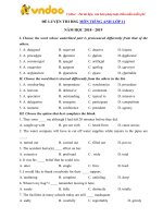 de thi hoc sinh gioi mon tieng anh lop 11 nam hoc 2018 2019 so 3 