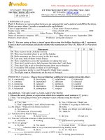 de thi chon hoc sinh gioi mon tieng anh lop 11 