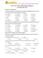 de thi hoc sinh gioi mon tieng anh lop 11 nam hoc 2018 2019 so 1 