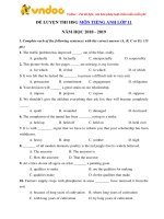 de thi hoc sinh gioi mon tieng anh lop 11 nam hoc 2018 2019 so 8 