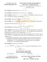 de kscl hoc sinh gioi mon toan 11 truong thpt minh chau 