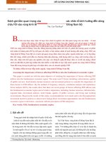 Đánh giá tầm quan trọng của các nhân tố ảnh hưởng đến dòng chảy FDI vào vùng kinh tế đông nam bộ 