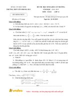 de thi chon hoc sinh gioi cap truong toan 11 truong thpt yen phong 