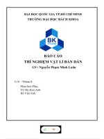 BÁO cáo THÍ NGHIỆM vật lí bán dẫn  bài TN 1 KHẢO sát LINH KIỆN r l c 