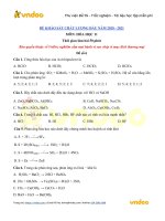 de thi khao sat chat luong dau nam lop 11 mon hoa 2020 2021 de 6 