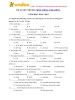 de thi hoc sinh gioi mon tieng anh lop 11 nam hoc 2018 2019 so 12 
