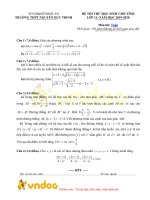 de thi hoc sinh gioi mon toan lop 11 nguyen duy trinh nghe an 