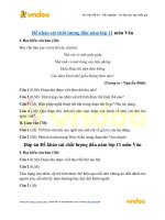 de thi khao sat chat luong dau nam lop 11 mon van de 1 