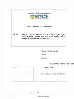 ĐỀ bài  THỰC TRẠNG CHÍNH SÁCH cải CÁCH THỦ tục HÀNH CHÍNH tại ủy BAN NHÂN dân THÀNH PHỐ BUÔN MA THUỘT 