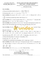 de thi kscl hoc sinh gioi lop 11 mon toan vinh phuc 