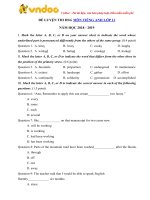 de thi hoc sinh gioi mon tieng anh lop 11 nam hoc 2018 2019 so 5 