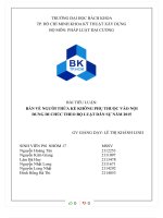 TIỂU LUẬN bàn về NGƯỜI THỪA kế KHÔNG PHỤ THUỘC vào nội DUNG DI CHÚC THEO bộ LUẬT dân sự năm 2015 