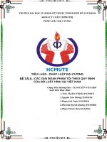 CÁC GIAI ĐOẠN PHẠM TỘI THEO QUY ĐỊNH CỦA BỘ LUẬT HÌNH SỰ VIỆT NAM