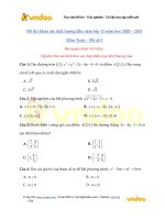 de thi khao sat chat luong dau nam mon toan lop 11 de so 1 