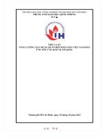 TIỂU LUẬN TĂNG CƯỜNG xây DỰNG QUÂN đội NHÂN dân VIỆT NAM đáp ỨNG yêu cầu bảo vệ tổ QUỐC 