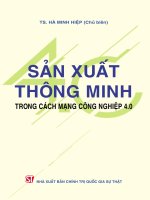 Cách mạng công nghiệp 4.0 và sản xuất thông minh: Phần 1