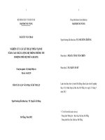 TÓM TẮT LUẬN VĂN THẠC SĨ KĨ THUẬT ĐIỆN TỬ