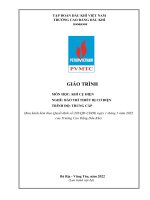 Giáo trình Khí cụ điện (Nghề: Bảo trì thiết bị cơ điện - Trung cấp) - Trường Cao Đẳng Dầu Khí