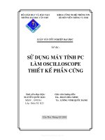 SỬ DỤNG MÁY TÍNH PC LÀM OSCILLOSCOPE THIẾT KẾ PHẦN CỨNG