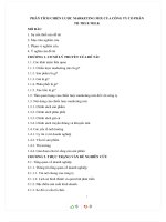 PHÂN TÍCH CHIẾN lược MARKETING MIX của CÔNG TY cổ PHẦN TH TRUE MILK 