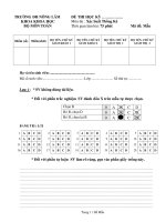 XÁC XUẤT THỐNG KÊ