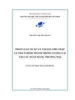 PHÁP LUẬT VỀ XỬ LÝ TÀI SẢN THỂ CHẤP LÀ NHÀ Ở HÌNH THÀNH TRONG TƯƠNG LAI TẠI CÁC NGÂN HÀNG THƯƠNG MẠI