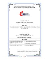 MÔN kỹ NĂNG làm VIỆC NHÓM CHỦ đề tìm HIỂU LỊCH sử THÔNG QUA CHUYẾN THĂM bảo TÀNG hồ CHÍ MINH 
